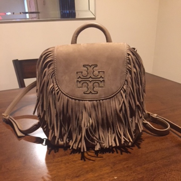 tory burch fringe backpack